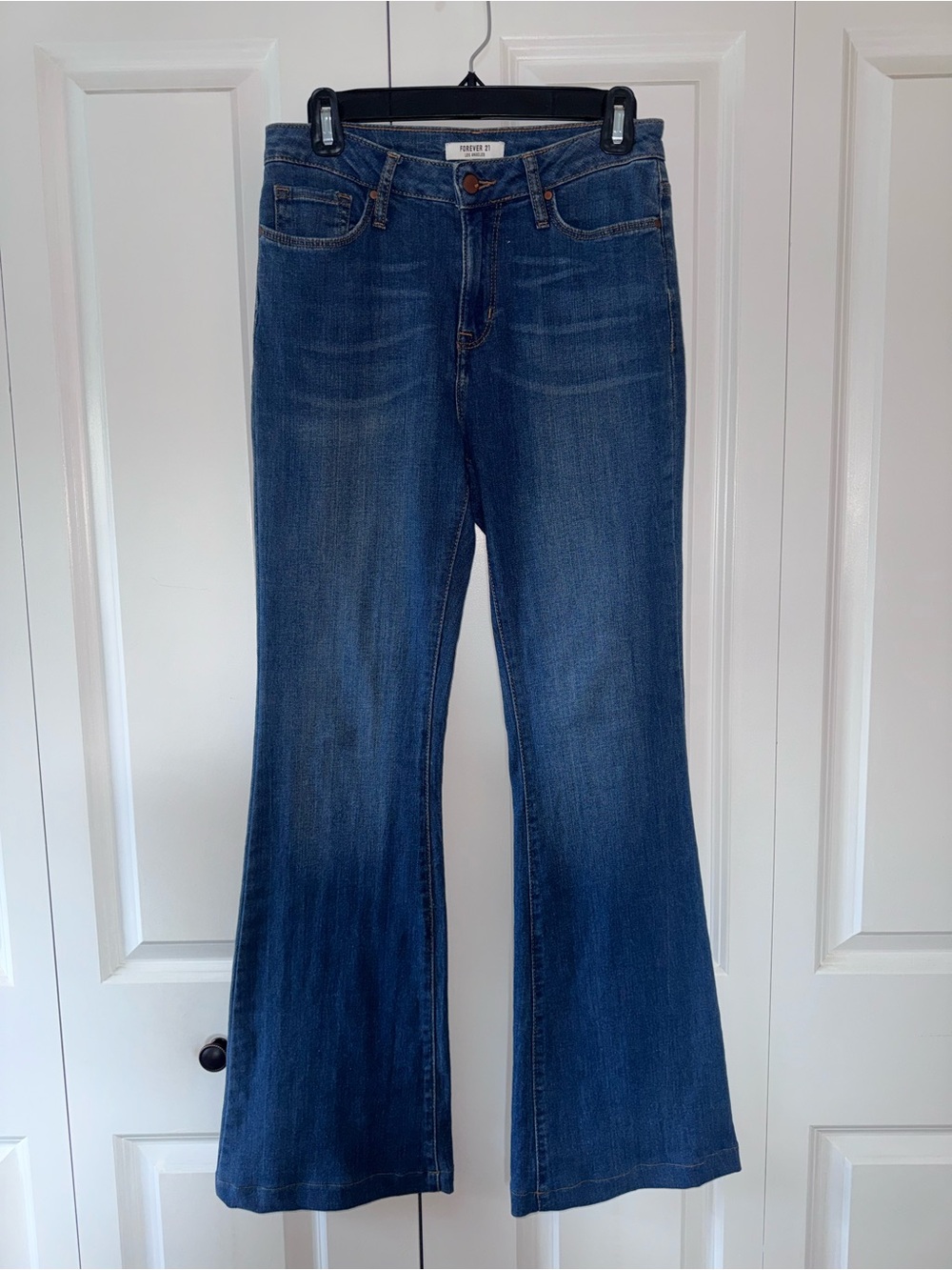 Forever 21 Dark Blue Flare Jeans